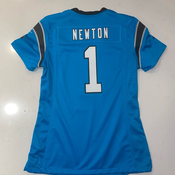 Nike NFL Carlolina Panthers Cam Newton #1 Teal Jersey Men's Small - Picture 1 of 6